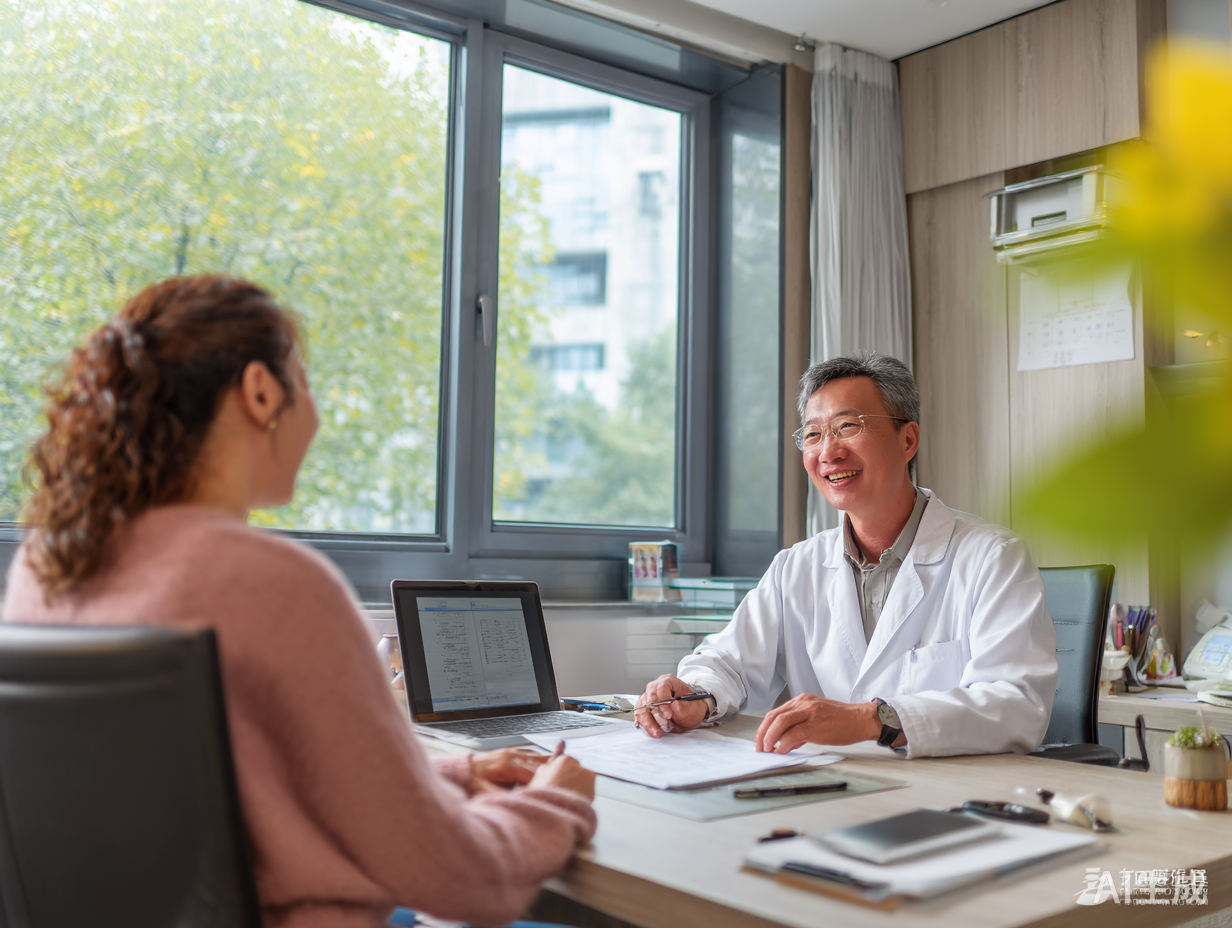International patient consulting with Chinese doctor